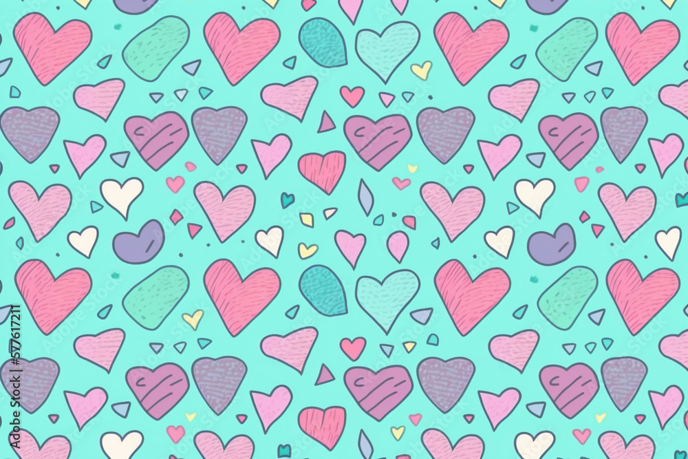 seamless background with hearts seamless background with hearts