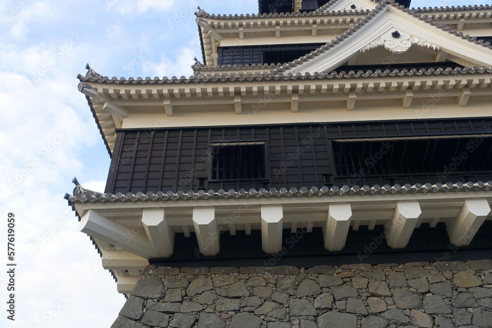 Obraz premium 熊本城 天守閣復旧