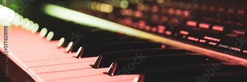 Details of an electronic keyboard
