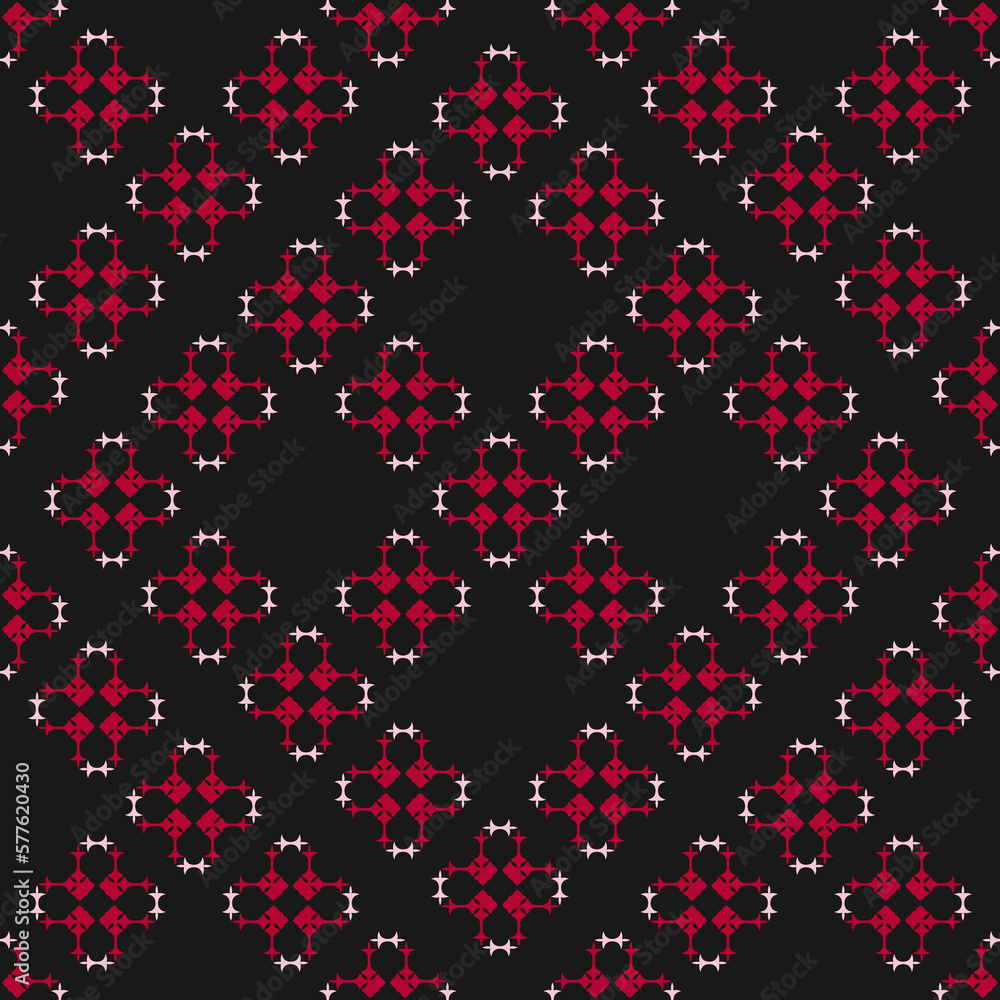 Seamless Pattern with ornament. Abstract texture designs can be used for backgrounds, motifs, textile, wallpapers, fabrics, gift wrapping, templates. Design Paper For Scrapbook. Vector.