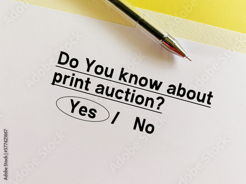 Question about auction
