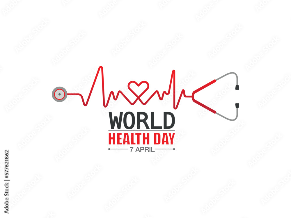 World Health Day 7 April.Health celebration design element. World Health Day 7 April.Health celebration design element.