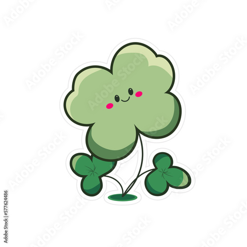 Лист клевера. День святого Патрика.