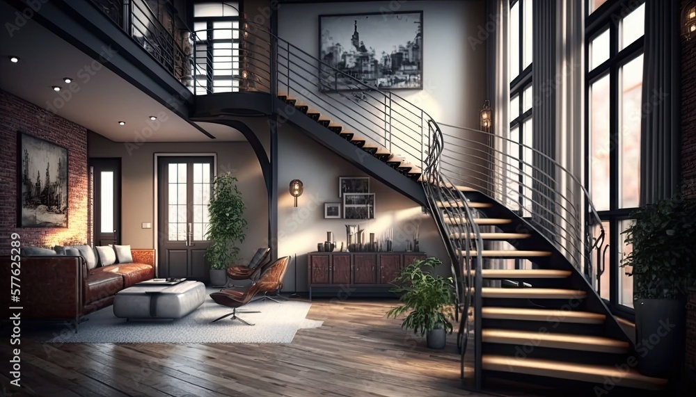 Wrought iron staircase at the luxury house because you don't just level up in life, interior Wrought iron staircase at the luxury house because you don't just level up in life, interior