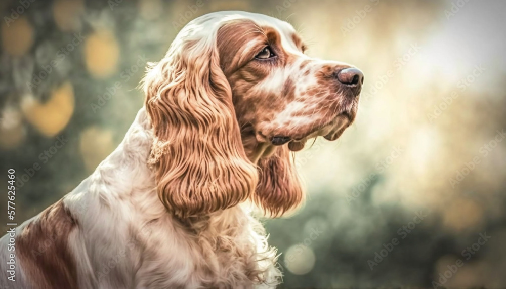 Close-up photo The pet dog - Generative AI Close-up photo The pet dog - Generative AI