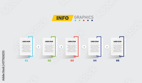 infographic design template vector illustration with icons and 5 options or steps.can be used for presentation process,layout,banner,data graph,presentation 