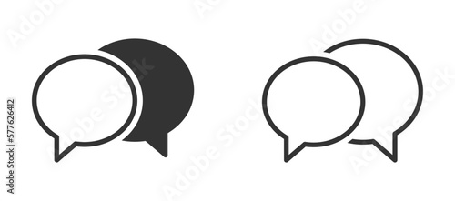 Chat vector icons set