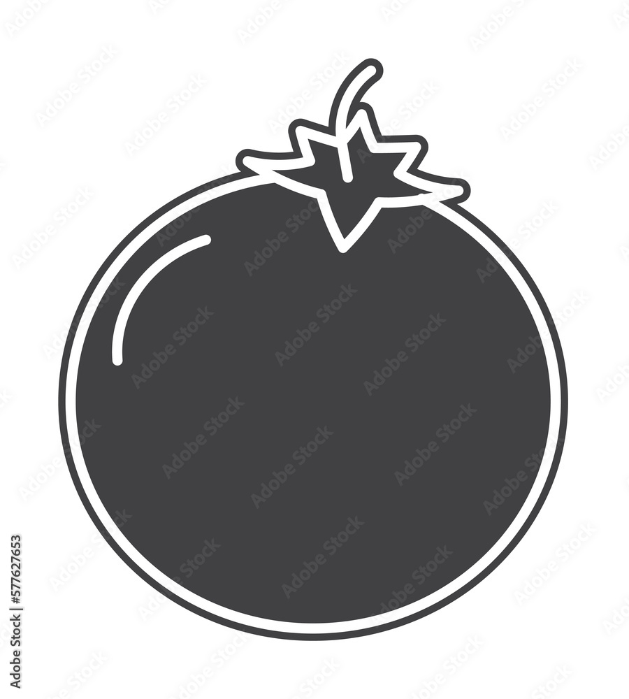 Tomato icon illustration design art Tomato icon illustration design art
