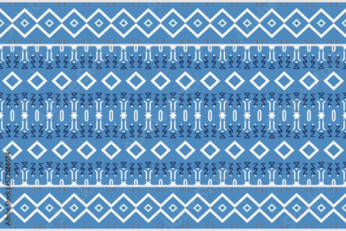 Indian ethnic pattern. Traditional ethnic pattern design It is a pattern geometric shapes. Create beautiful fabric patterns. Design for print. Using in the fashion industry.