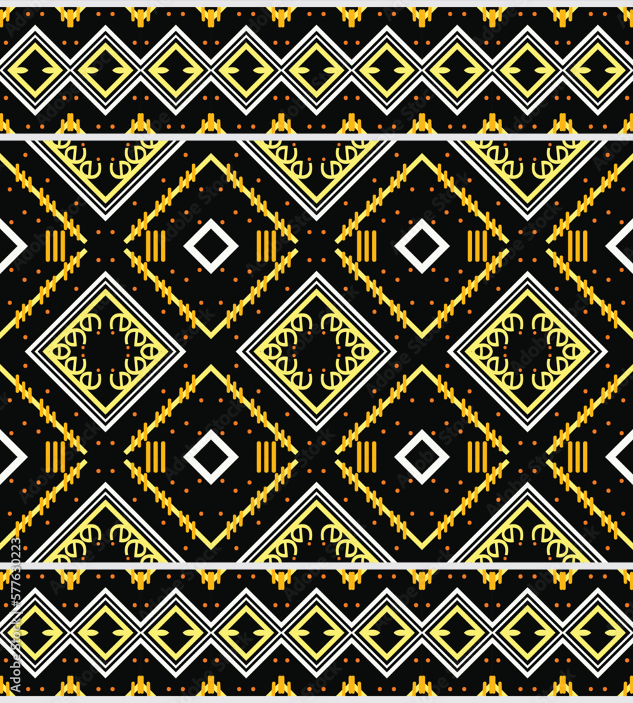 Vector ethnic design pattern. traditional pattern background It is a pattern geometric shapes. Create beautiful fabric patterns. Design for print. Using in the fashion industry. Vector ethnic design pattern. traditional pattern background It is a pattern geometric shapes. Create beautiful fabric patterns. Design for print. Using in the fashion industry.