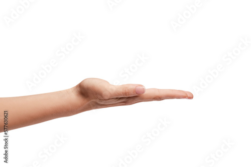 woman's hand holding something