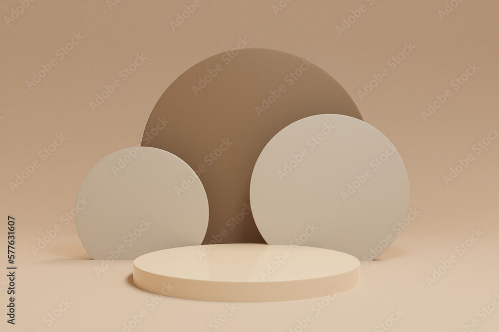 3D rendering scene with podium and abstract background. podium for cosmetic product presentation. 3D rendering scene with podium and abstract background. podium for cosmetic product presentation.