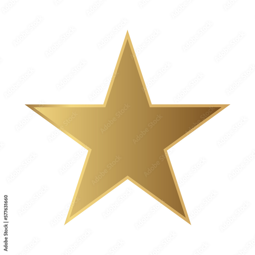 3d golden star symbol 3d golden star symbol