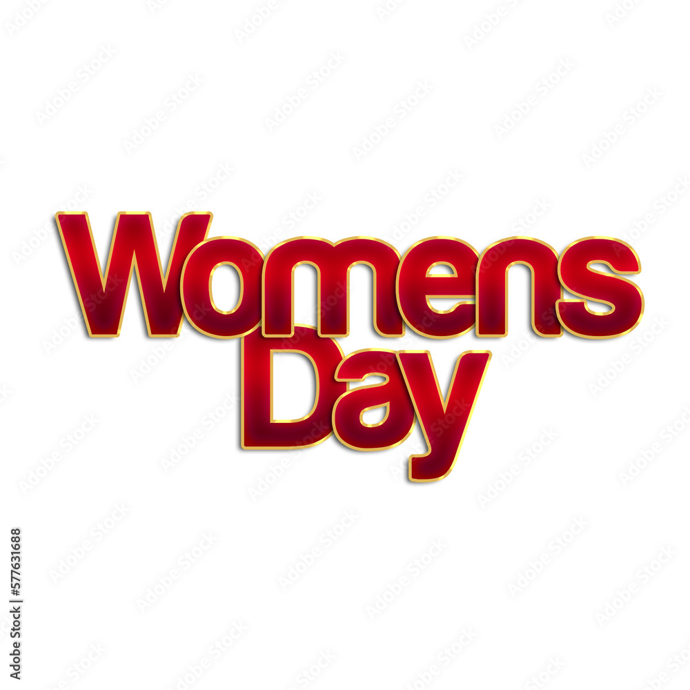 red gold text womens day design text style red gold text womens day design text style