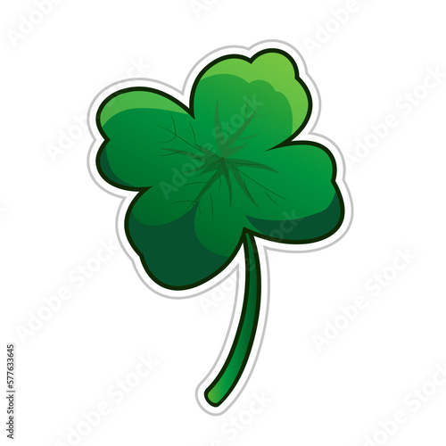 Лист клевера. День святого Патрика.
