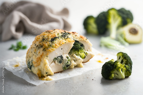 Keto Broccoli and Cheese Stuffed Chicken Breast - A Delicious Low Carb Dinner Recipe