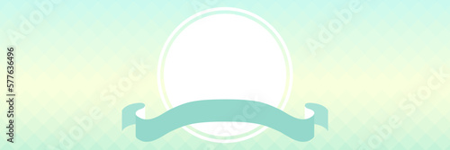 シンプルバナーデザイン 水色 1:3 ベクター