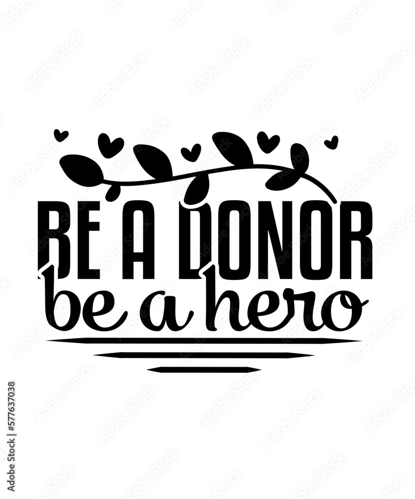be a donor be a hero- svg