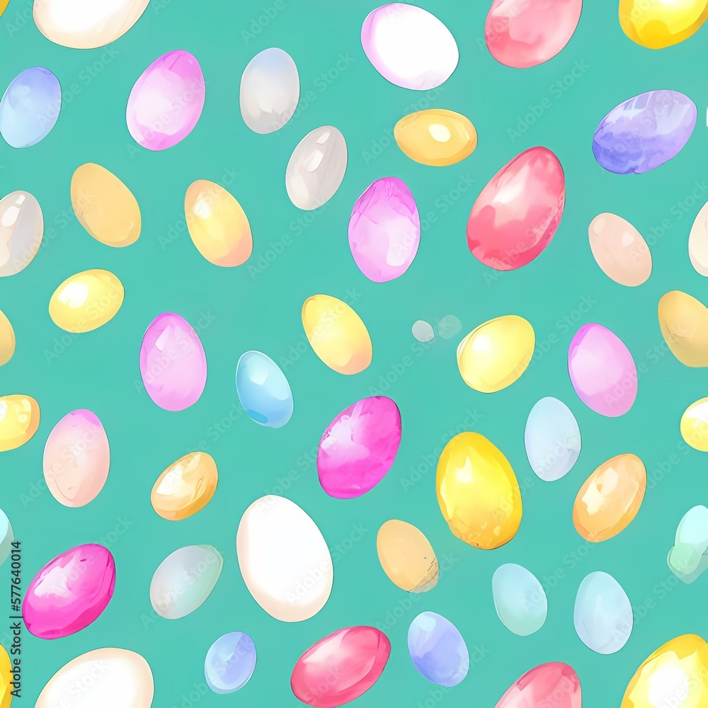 easter eggs seamless pattern created with generative ai technology easter eggs seamless pattern created with generative ai technology