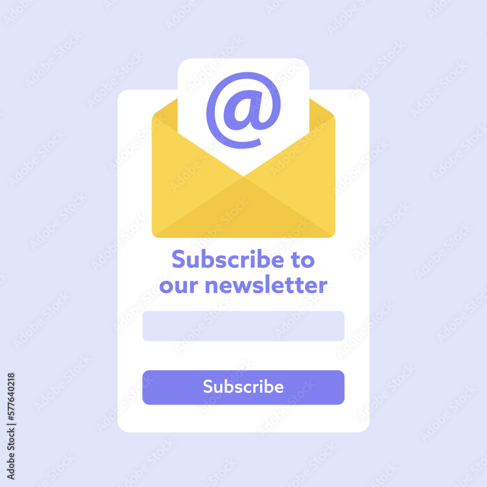 subscribe to newsletter vector design subscribe to newsletter vector design