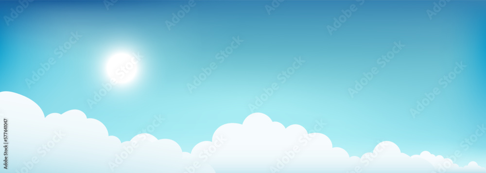 blue sky and clouds background.