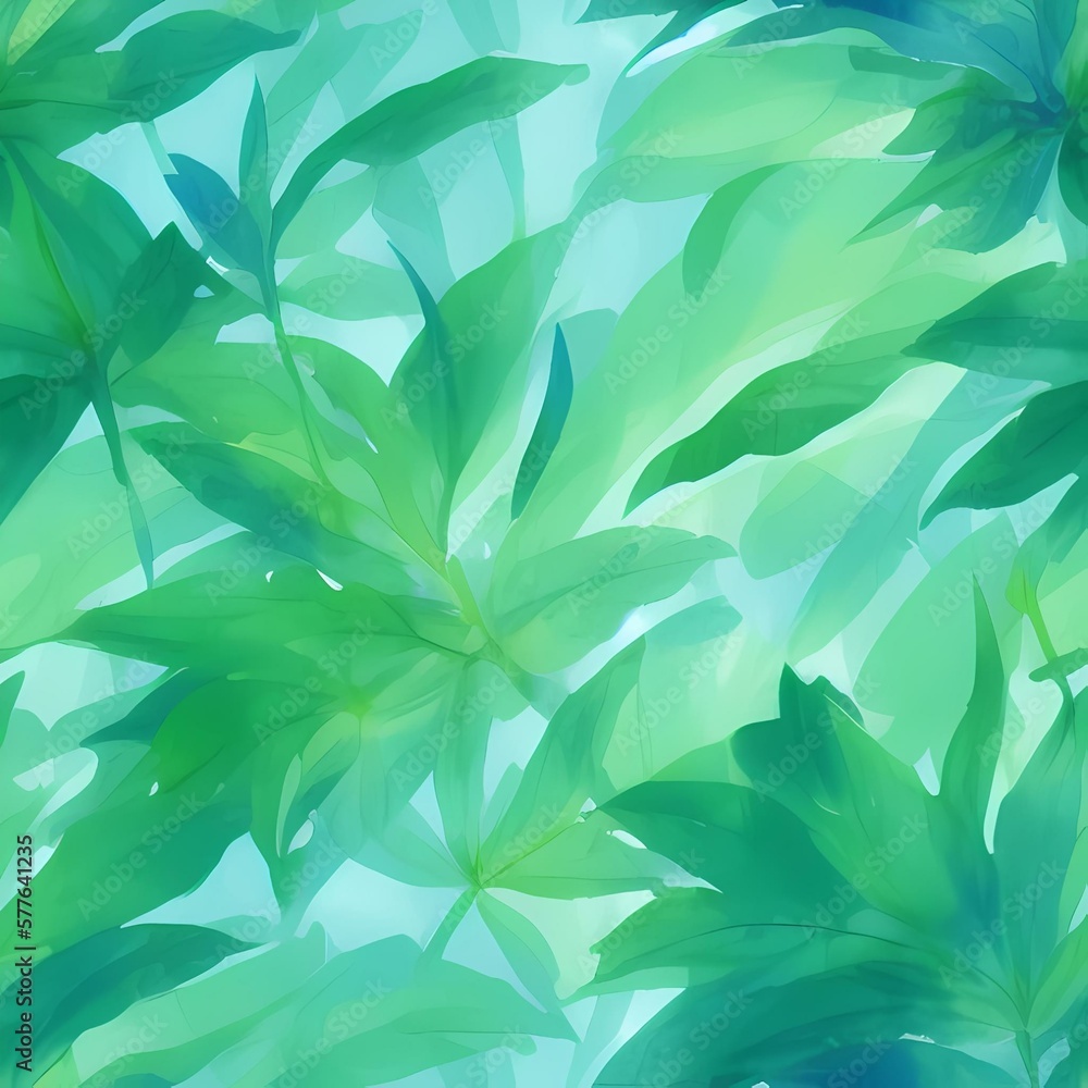 Fototapeta premium abstract background with leaves created with generative ai technology