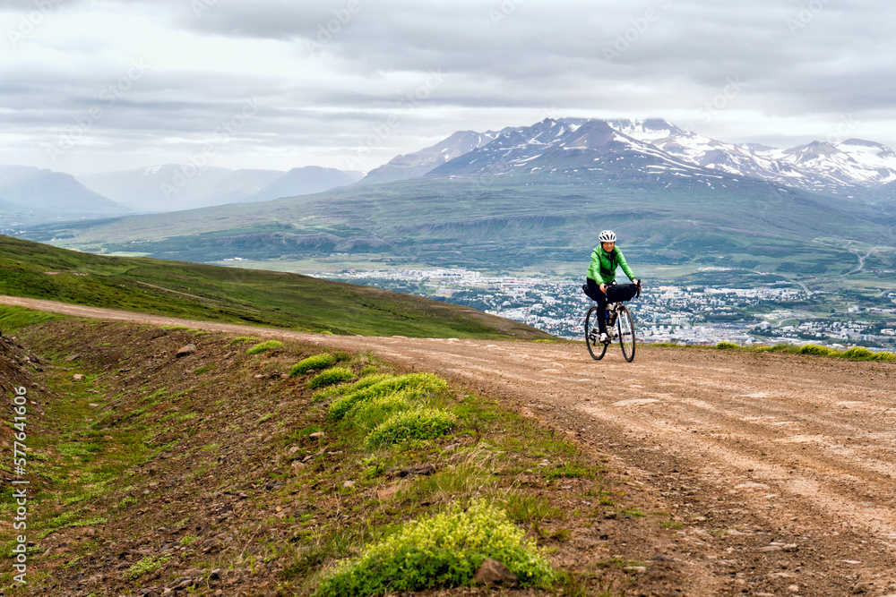 The climb out of Akureyri