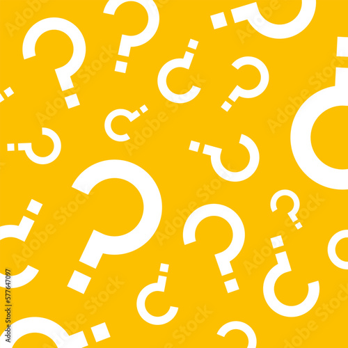 Square background with question mark illustration.