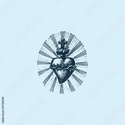THESE HIGH QUALITY SACRED HEART JESUS VECTOR FOR USING VARIOUS TYPES OF DESIGN WORKS LIKE T-SHIRT  LOGO  TATTOO AND HOME WALL DESIGN