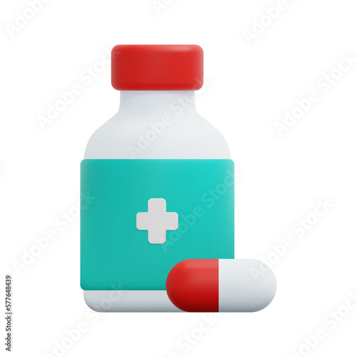3d medicine icon vector. Isolated on white background. 3d pharmacy, medical and healthcare concept. Cartoon minimal style. 3d drug icon vector render illustration.