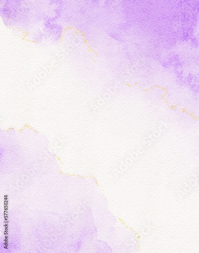 Abstract art purple watercolor stains background on watercolor paper textured for design templates invitation card