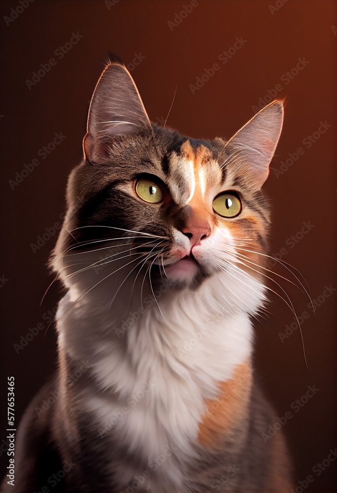 Cat portrait, pet