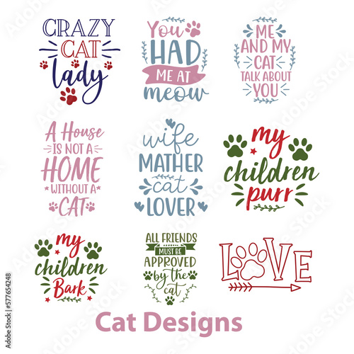 Cat Svg design bundle