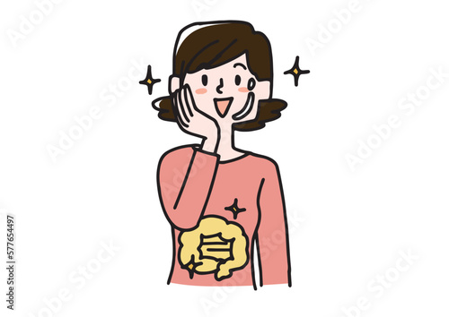 腸が元気で肌もきれいになる女性
