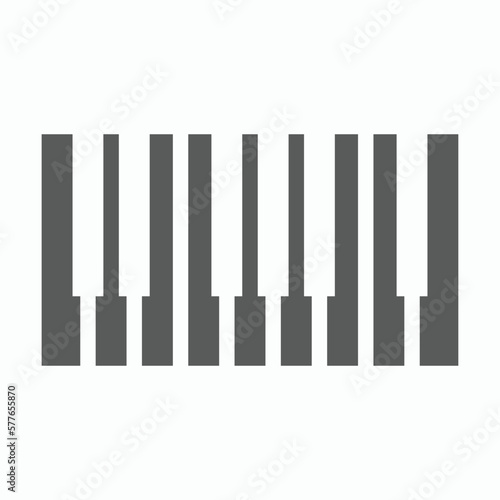 piano icon  keyboard vector  organ illustration