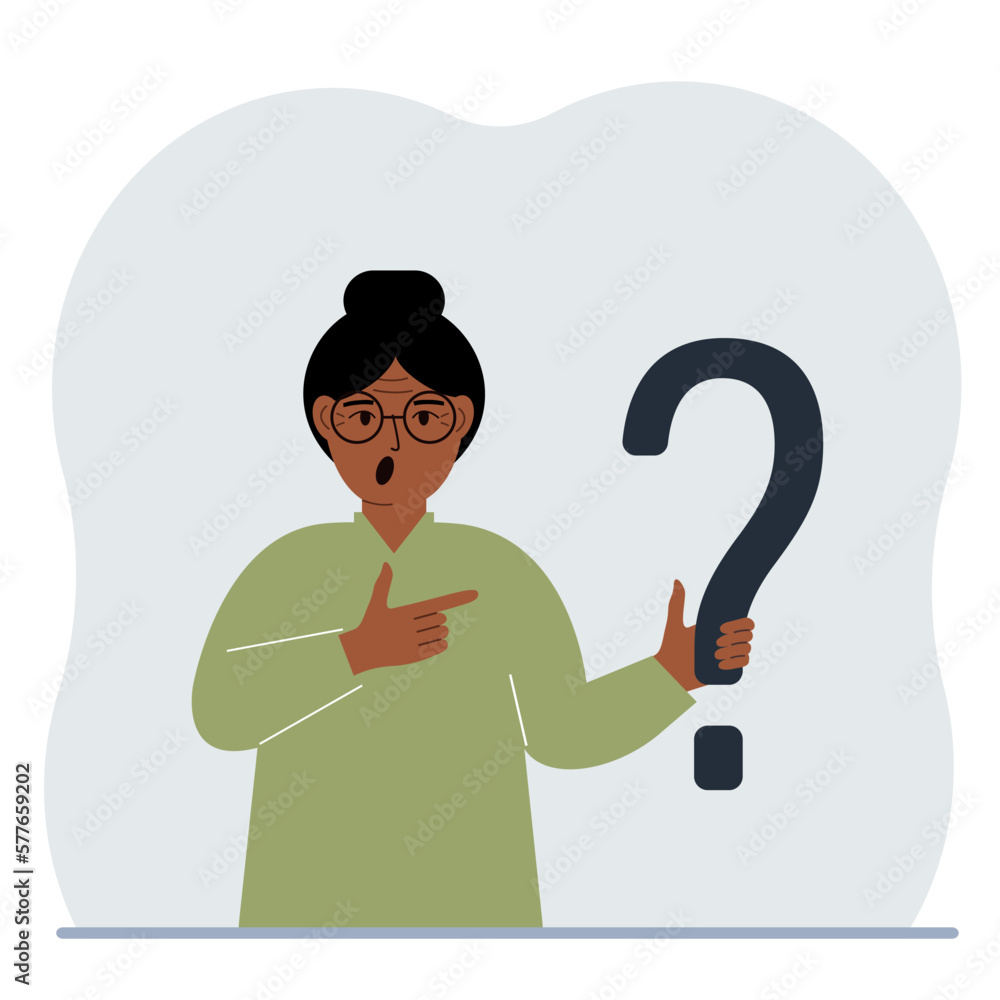 A woman is holding a question mark symbol. Ask questions and look for answers. FAQ or frequently asked questions concept, online support center. A woman is holding a question mark symbol. Ask questions and look for answers. FAQ or frequently asked questions concept, online support center.