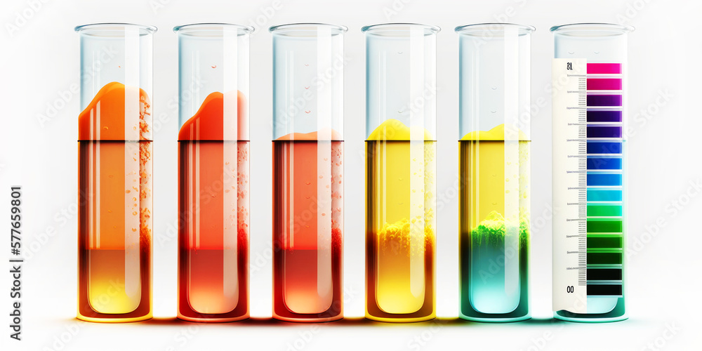 Many chemical test tubes, concept of experimentation and analysis. Generative AI Many chemical test tubes, concept of experimentation and analysis. Generative AI