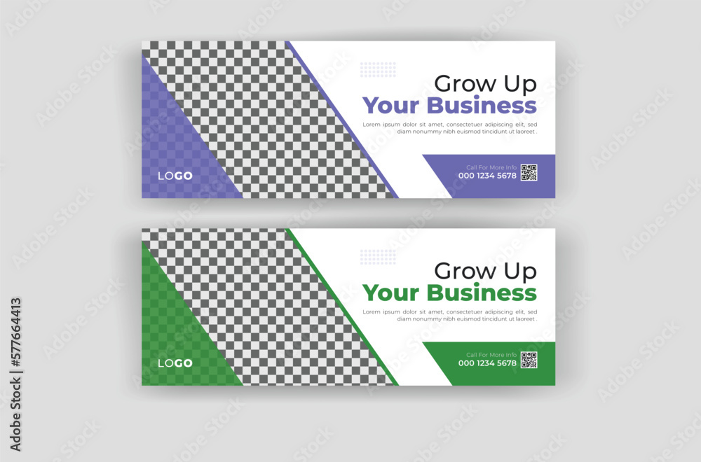 Modern and corporate business facebook cover design template