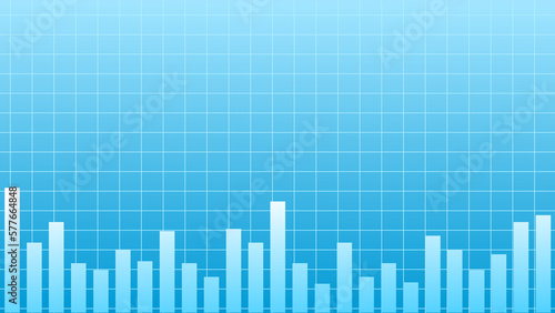 Abstract graph chart of stock market trade background.