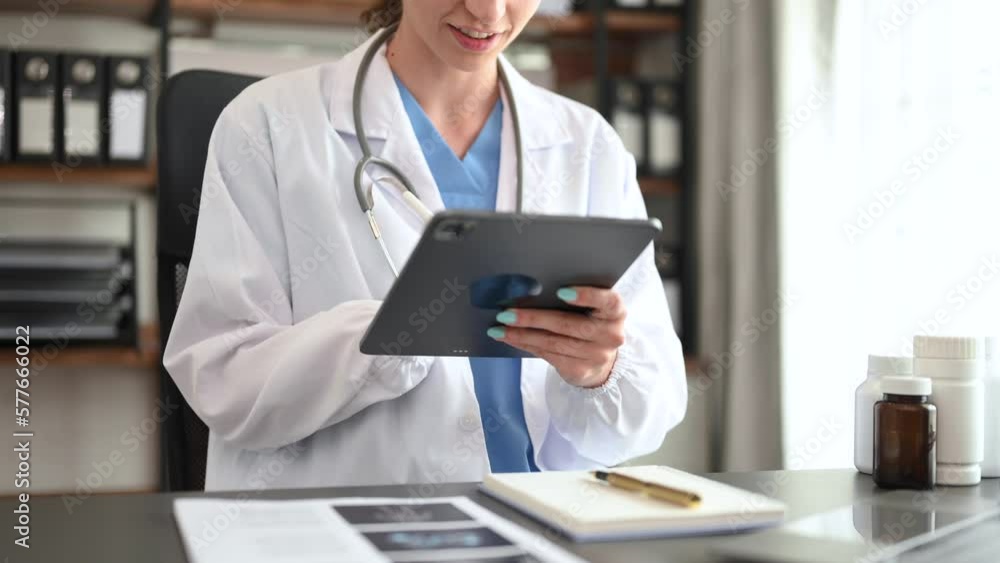 Medical technology concept. Doctor working with mobile phone and stethoscope in modern office. Medical technology concept. Doctor working with mobile phone and stethoscope in modern office.