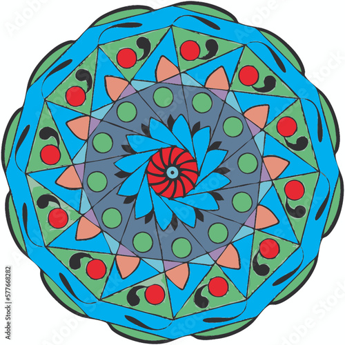 Decorative mandala - spiral 