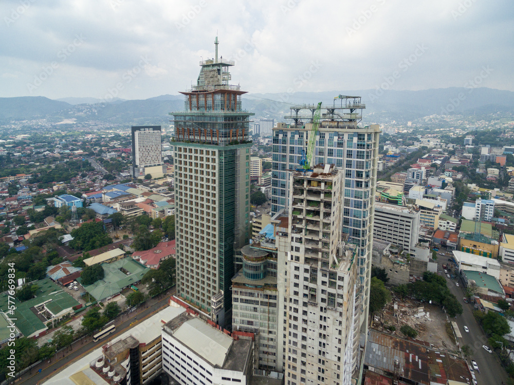 Fototapeta premium Cebu City Cityscape. Province of the Philippines located in the Central Visayas
