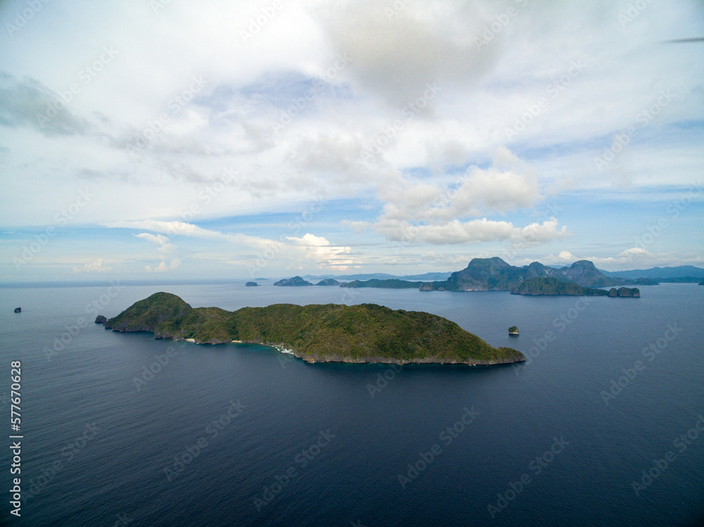 Inambuyod Island in El Nido, Palawan, Philippines. Tour C route and Sightseeing Place.
