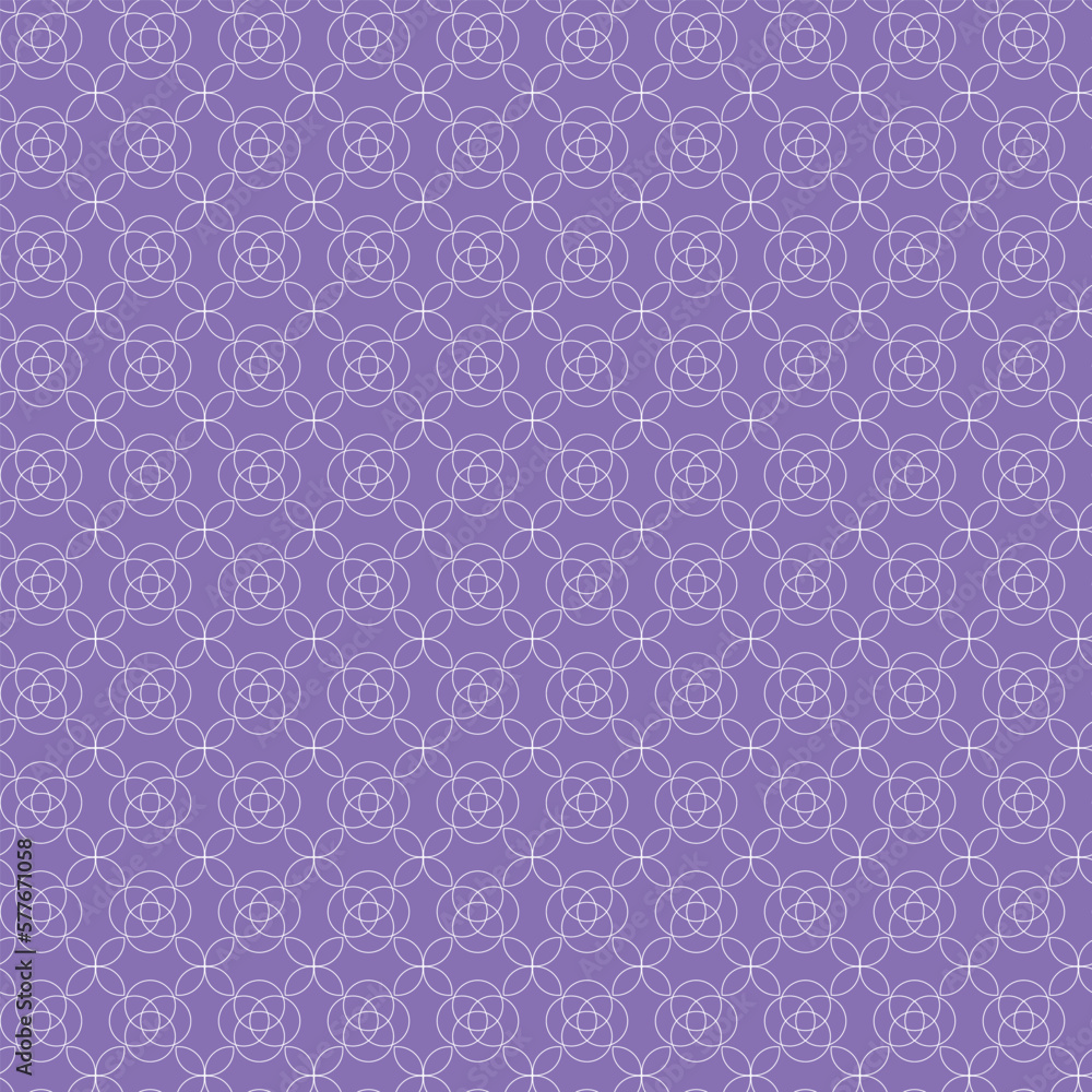 Violet geometric floral seamless pattern background