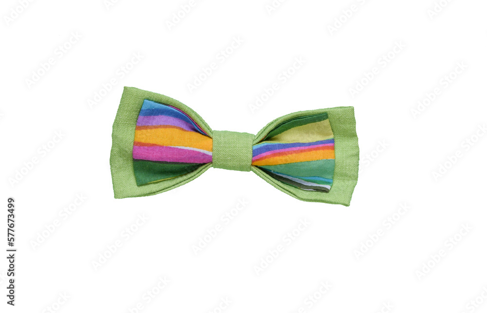 Colorful Bow Tie Isolated On White Background. Colorful Bow Tie Isolated On White Background.
