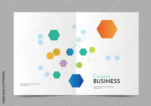 Brochure or template, annual report cover design background