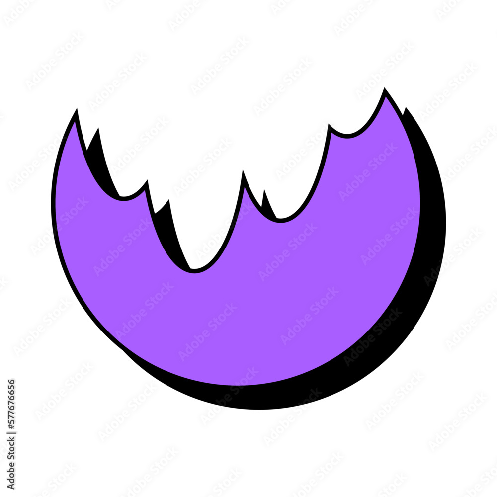 Abstract purple icon. Abstract vector shape isolated on a white background. Abstract purple icon. Abstract vector shape isolated on a white background.