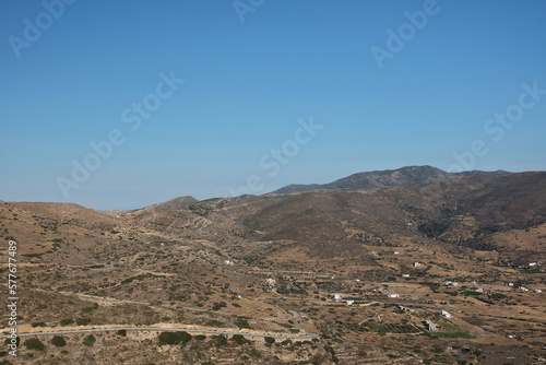 Panoramic view of the island of Ios Greece