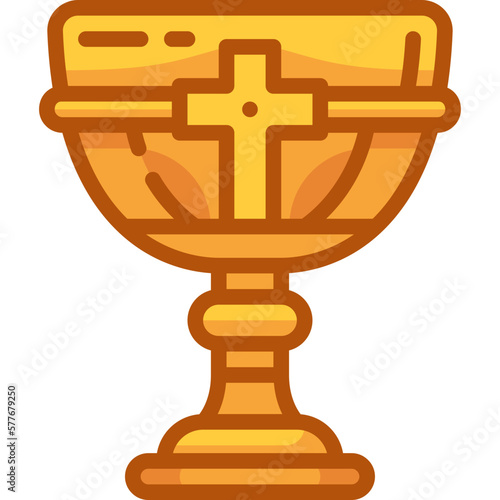 holy chalice two tone icon
