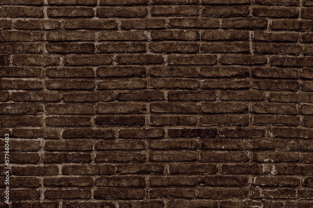 Old rough exterior brick wall texture. Shabby brown brickwork. Abstract dark grunge retro background Old rough exterior brick wall texture. Shabby brown brickwork. Abstract dark grunge retro background